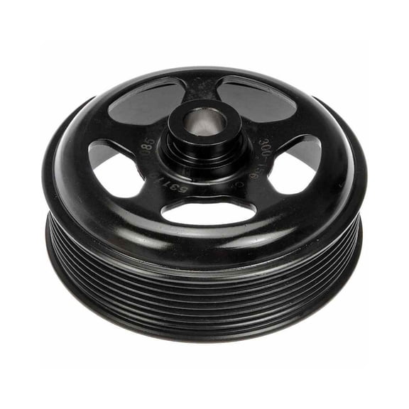 KarParts360 For Ford E-350/E-450 Super Duty 2004-2010 Engine Vacuum Pump Pulley | Black Housing Color | Steel | Serpentine Belt Type | Black Color | V-Belt Pulley Type | 1 Mount Hole | For 4C2Z2L487B