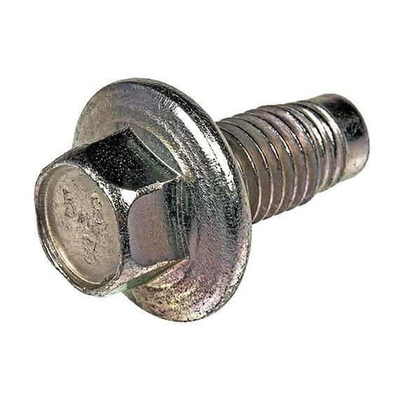 KarParts360 For Ford E-350/E-450 Super Duty 2022 2023 Engine Oil Drain Plug | Steel | Silver Color | Gasket Type | Square Head Drive Type | Fine Thread Type