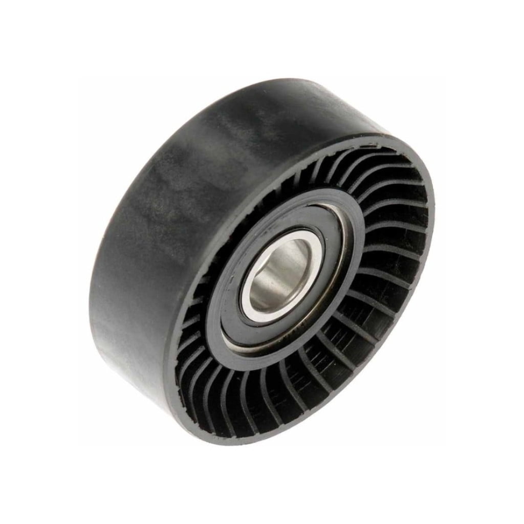 KarParts360 For Ford E-450/E-350 Super Duty 2017 2018 2019 Engine Idler Pulley | Plastic Material | Black | 25 Millimeters Material Thickness | Smooth/Backside Contact Surface | For AL3Z8678B