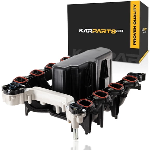 KarParts360 For Ford E-450 Super Duty 2006-2016 Intake Manifold | Upper | 8-Cylinder | 5.4L Engine | One-Piece Design | Plastic Material | Black Color | Replacement For 2L1Z9424AA, 4C2Z9424CA