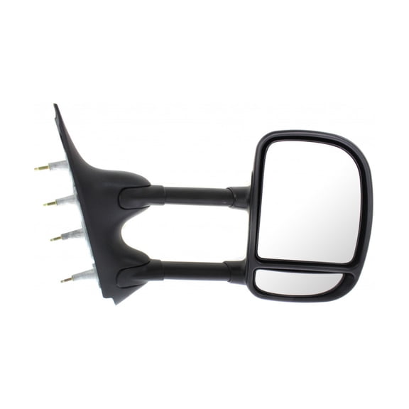 KarParts360 For Ford Econoline Van/Econoline Wagon 2010 11 12 13 2014 Door Mirror Passenger Side | Manual | Foldaway | Non-Heated | Extendable Towing Mirror | Textured Black | Dual Lens | FO1321238