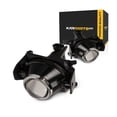 thumbnail image 1 of KarParts360 For Ford Edge 2007 2008 2009 2010 Fog Lights Driver and Passenger Side | Pair | Front | Clear Lens | With Bulb(s) | Replacement For FO2590110 | 6E5Z-15200A, 1 of 9