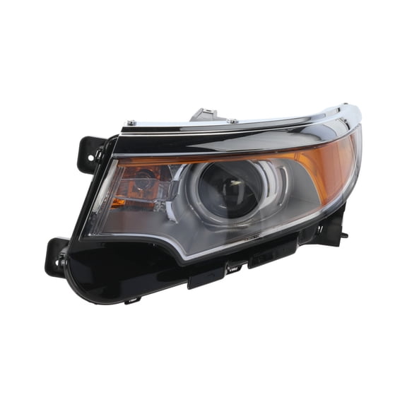 KarParts360 For Ford Edge 2011 2012 2013 2014 Headlight Assembly Driver Side | CAPA | Clear Lens | Black Housing | SE/Limited/SEL Model | w/ Bulbs | Replacement For FO2502291, FO2502291C | BT4Z13008B
