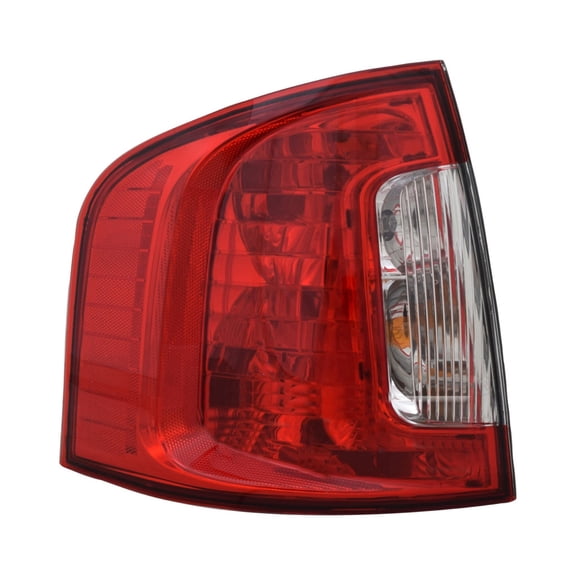 KarParts360 For Ford Edge 2011 2012 2013 2014 Tail Light Driver Side | CAPA | Red And Clear Lens | Plastic | With Bulbs | SE/SEL/Limited Models | Replacement For FO2800223, FO2800223C | BT4Z13405B