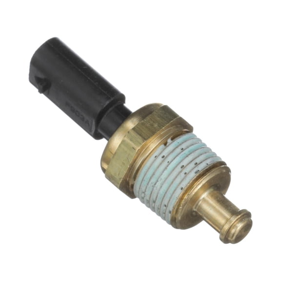 CarLights360 For Ford Edge 2015-2024 Coolant Temperature Sensor | Plastic | Chrome | Plug In | Pin Terminal | Bolt On Attachment Method | Round Connector | 1 Female Connector | FT4Z12A648B, FT4Z12A64