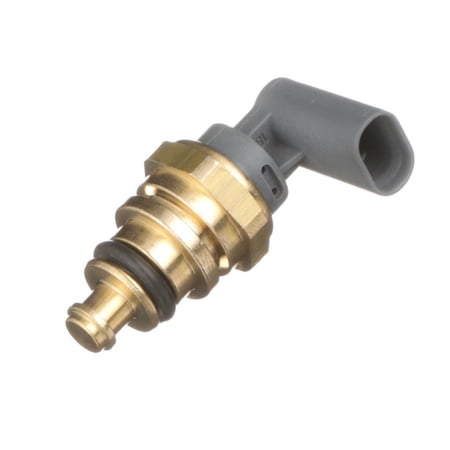 CarLights360 For Ford Escape/Police Interceptor Utility 2020 21 22 23 24 2025 Engine Coolant Temperature Sensor | Plastic | Brass | Gold, Gray | Plug, Socket, Oval Connector | Blade Terminal | Push O