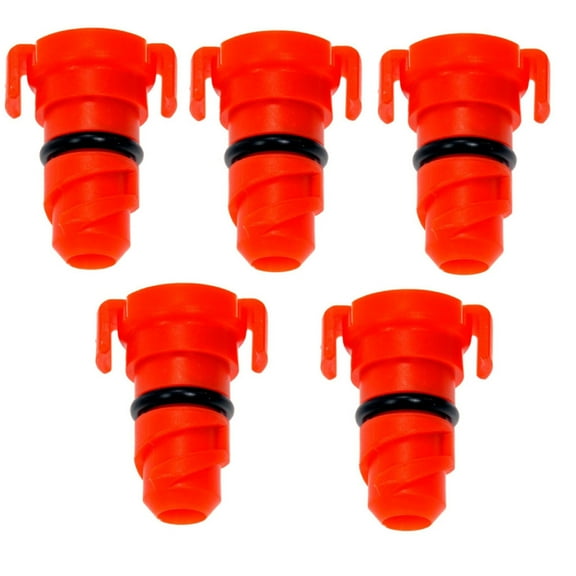 KarParts360 For Ford Escape/Ranger 2023 2024 2025 Engine Oil Drain Plug Gasket | 5 Pieces | Plastic/Rubber | Orange/Black | Conventional Drain Method | O-Ring Gasket Type | For BC3Z6730A, BC3Z6730B