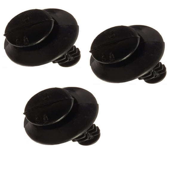 KarParts360 For Ford Escort 1990 Panel Trim Retainer | Interior | 3 Pieces | Made Of Nylon | Black | 3/4 Inches Head Diameter | Replacement For N801925S, N802900