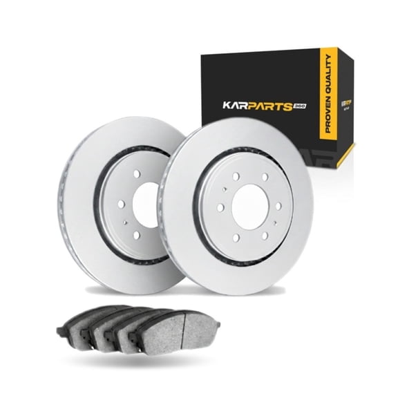 KarParts360 For Ford Escort 1991 92 93 94 95 1996 Brake Set | Front and Rear | Cast Iron Rotor | Performance / Racing Driving Style | Plain Rotor Style | 1-Piece Rotor Construction