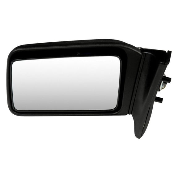 KarParts360 For Ford Escort 1991 92 93 94 95 1996 Door Mirror | Black Housing | Plastic Housing | Clear Glass | Screws Attachment Type | Rectangular Glass Shape | Regular Grade | For F0CZ17682-D