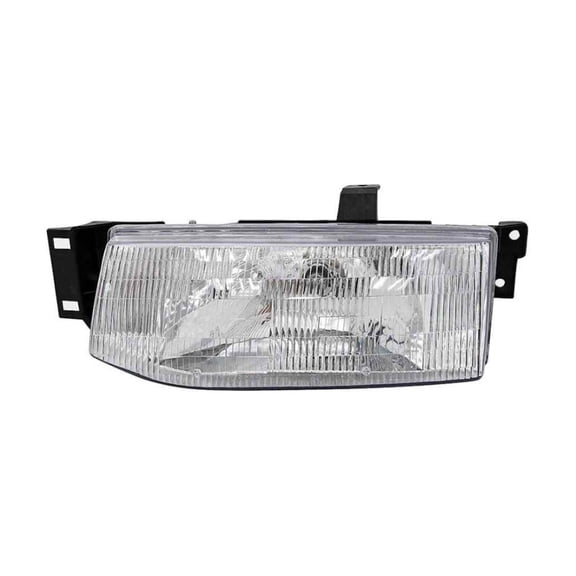KarParts360 For Ford Escort 1991 92 93 94 95 1996 Headlight Driver Side | Clear Lens | Plastic Housing | Plastic Lens Material | 1 Light | 12.8 V | Lights Included | Replacement For F1CZ13008B