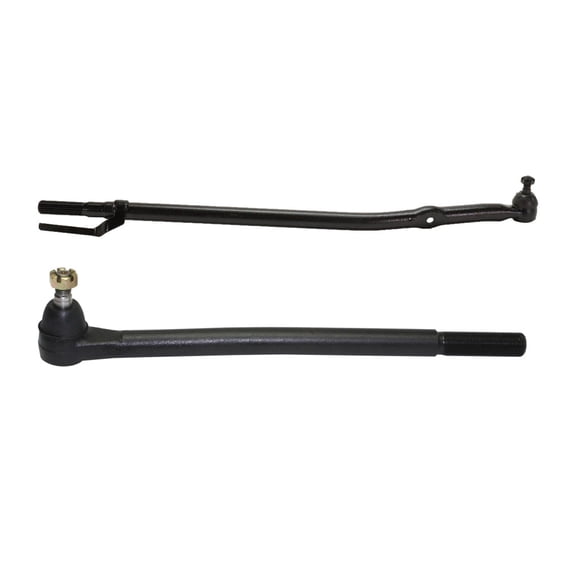 KarParts360 For Ford Excursion 2000 01 02 03 04 2005 Tie Rod Ends Front Driver and Passenger Side, Inner | Pair | Adjustable | Greasable | RWD | Replacement For 4051096, 2695159