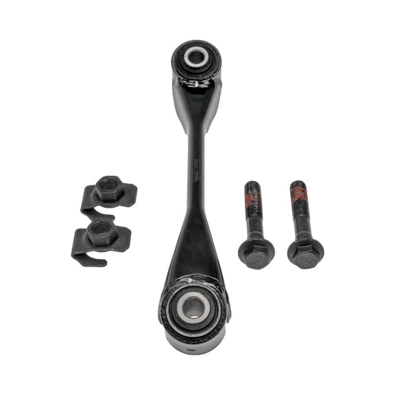 KarParts360 For Ford Expedition 1997 98 99 00 01 2002 Suspension Control Arm Rear, Upper | Rubber Bushing Material | Powder Coated Finish | Black Bushing | Threaded Ball Joint Stud | Black | Steel