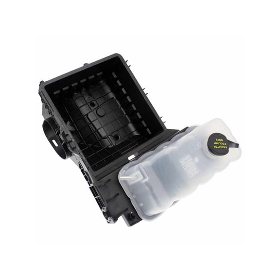 KarParts360 For Ford Expedition 2010 11 12 13 2014 Non-Pressurized Coolant Reservoir | Plastic | Black | With Cap | Rectangular Shape | 182.5 Fluid Ounce Capacity | For AL1Z8A080A, 6L2Z8K103AA