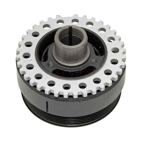 KarParts360 For Ford Explorer 1996 97 98 99 00 2001 Harmonic Balancer | Black Color | Serpentine Drive Belt Type | Keyway Type | 1 Mounting Hole | Replacement For F67Z6312-AA