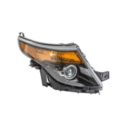 KarParts360 For Ford Explorer 2013 2014 2015 Headlight Passenger Side | Clear And Amber Lens | Plastic | With Bulbs | Black Bezel | Sport Model | Replacement For FO2503313 | DB5Z13008G