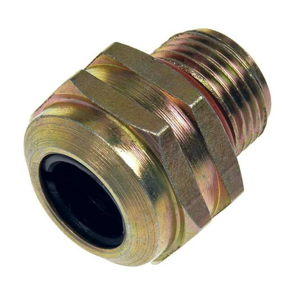 KarParts360 For Ford Explorer/Explorer Sport Trac 2007 2008 2009 2010 Transmission Cooler Line Quick Connector | Steel | Male Thread End 2 | Straight Fitting Angle | 5/8-18 End 1 Outside Diameter