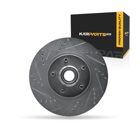 KarParts360 For Ford Explorer Sport Trac 2001 02 03 04 2005 Brake Rotor Driver Side | Front | Silver | 26.2Millimeters / 1.03 Inches Nominal Thickness | 305 Millimeters / 12.01 Inches Outside Diamete