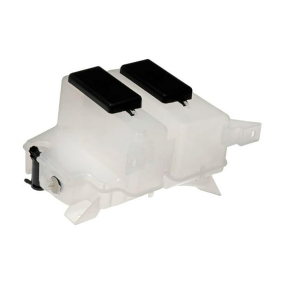 KarParts360 For Ford F-100 Ranger 2000 2001 Coolant And Washer Fluid Reservoir | Plastic Material | Black and White | Mounting Bracket Included | Reservoir Cap Included | For 1F60-67-480, 1FAA-67-480