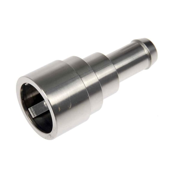 KarParts360 For Ford F-150 2009 2010 Coolant Connector | Stainless Steel | Silver | Quick Disconnect End 1 Type | Hose Barb End 2 Type | Coolant Type | Straight Fitting Angle | 15032062