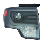 KarParts360 For Ford F-150 2010 11 12 13 2014 Headlight Assembly Passenger Side | CAPA | HID | Amber And Clear Lens | SVT Raptor Model | Gray Trim | Replacement For FO2519122, FO2519122C | DL3Z13008B
