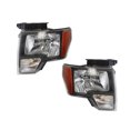 thumbnail image 1 of KarParts360 For Ford F-150 2011 2012 2013 2014 Headlight Assembly Driver And Passenger Side Pair | CAPA | FX2 | W/Sterling Grey Trim | w/ Bulbs | FO2502297C, FO2503297C | AL3Z13008AH, AL3Z13008AG, 1 of 6