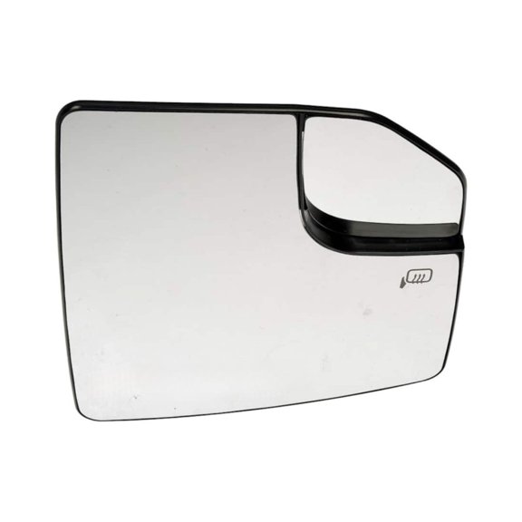 KarParts360 For Ford F-150 2015 16 17 18 19 2020 Door Mirror Glass | Plastic Material | Chrome Finish | Electric Adjustment | Rectangular Shape | Aspherical Glass | Convex Shaped