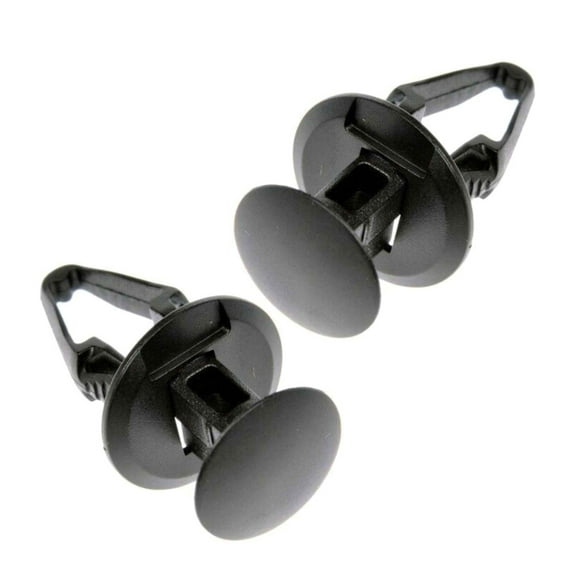 KarParts360 For Ford F-150 2015 2016 2017 2018 Cowl Retainers | Plastic Material | Black | 0.6 Inches Face Diameter | 0.34 Inches Fastener Hole Size | 2 Pieces | Replacement For 11589293, W712196-S30