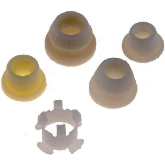 KarParts360 For Ford F-150/F-250/F-350 1990-1997 Pedal And Shift Linkage Bushing | Nylon, Plastic | White Color | 0.4 Inches, 0.45 Inches, 0.455 Inches, 0.52 Inches, 0.49 Inches Outside Diameter