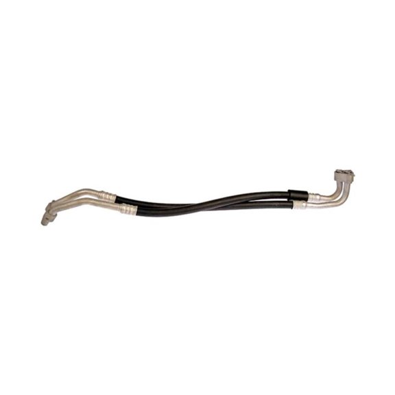 KarParts360 For Ford F-150 Heritage 2004 Engine Oil Cooler Line | Rubber, Metal | Metallic Gray | Block Connector End 1 and 2 | Replacement For F8TZ6716-AA