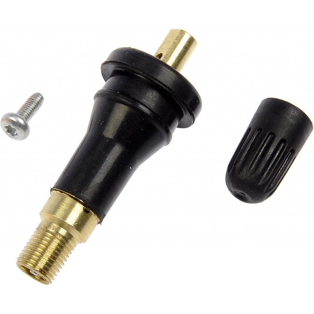 KarParts360 For Ford F-250/F-550/F-450 Super Duty 2010-2011 Tire Pressure Monitoring System Service Set | Rubber | 1 Valve Core and Stem | 1 Cap; Mounting Screw
