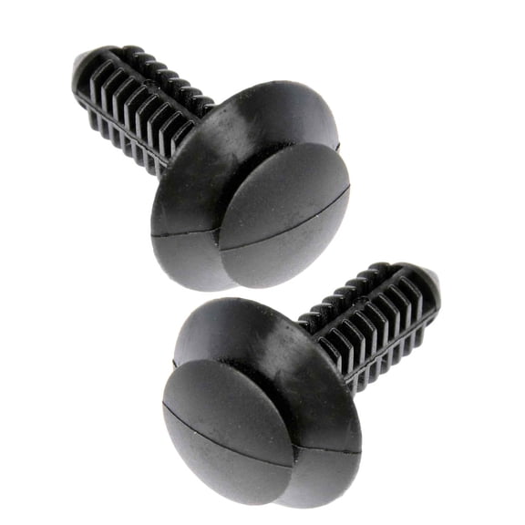 KarParts360 For Ford F-250 HD 1997 Trim Retainers | Plastic Material | Black | Trim Panel Push Retainer Fastener | 0.755 Inches Outside Diameter | 2 Pieces | Replacement For 10143422, 8934202599