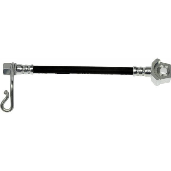 KarParts360 For Ford F-350 1999 2000 Brake Hose | Treated Steel Bracket | 7.75 inches Axis 1 Length | With Bracket | Black Color | Flexible Hose Type | Replacement For F81Z-2267-AA, F81Z-2267-KA