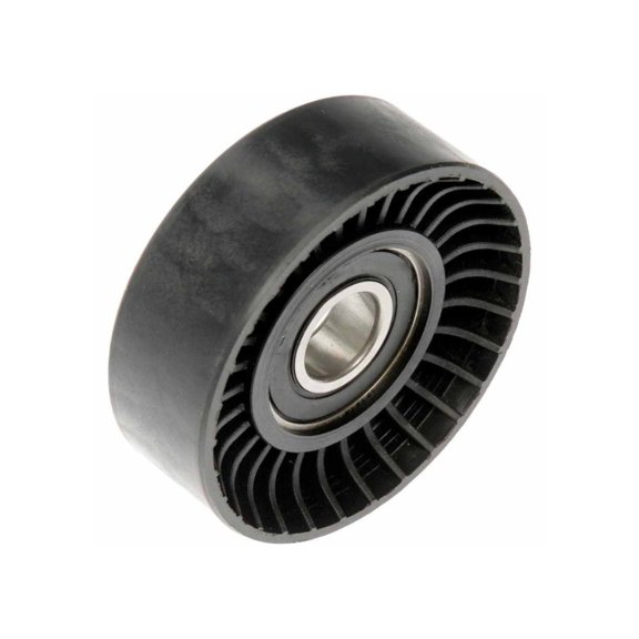 KarParts360 For Ford F-350/F-250 Super Duty 2016 17 18 19 20 2021 Engine Idler Pulley | Plastic Material | Black | 25 Millimeters Material Thickness | Smooth/Backside Contact Surface | For AL3Z8678B