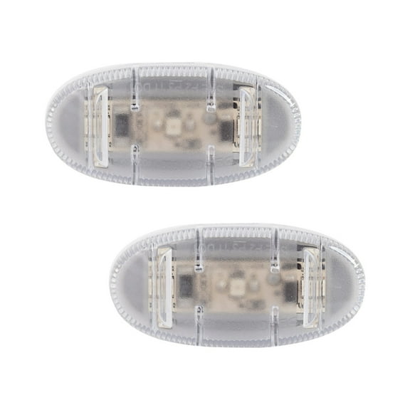 KarParts360 For Ford F-450/F-550 Super Duty 2020 2021 2022 Side Marker Lights Driver and Passenger Side | Pair | Rear | CAPA | Clear Lens | With Bulb(s) | Crew/Extended/Regular Cab | FO2860114C