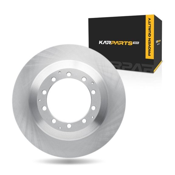 KarParts360 For Ford F-550 Super Duty 2005-2016 Disc Brake Rotor Rear | Cast Iron | 37.4 Millimeters/1.47 Inches Discard Thickness | 39 Millimeters/1.54 Inches Nominal Thickness | 10 Stud/Lug Hole