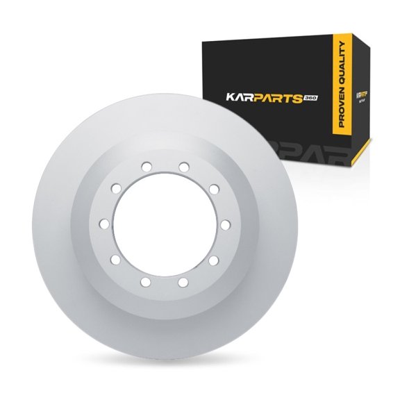 KarParts360 For Ford F-550 Super Duty 2017 18 19 20 21 2022 Brake Rotor Rear | Cast Iron | 39 Millimeters/1.54 Inches Nominal Thickness | 400 Millimeters/15.75 Inches Outside Diameter | 10 Lug Hole