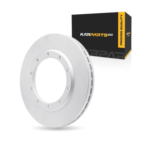 KarParts360 For Ford F-750/F-650 2021 2022 2023 2024 Brake Rotor | 39.1 Millimeters / 1.54 Inches Nominal Thickness | 390 Millimeters / 15.35 Inches Outside Diameter | 10 Stud/Lug Hole