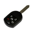 thumbnail image 1 of KarParts360 For Ford Flex/Taurus 2013-2019 Keyless Remote Case Repair | Plastic/Metal/Rubber | Chrome | Black/White/Red | Lock/Unlock/Alarm/Trunk Button Functions | 4 Buttons | DA8Z15K601A, 5921467-1, 1 of 5