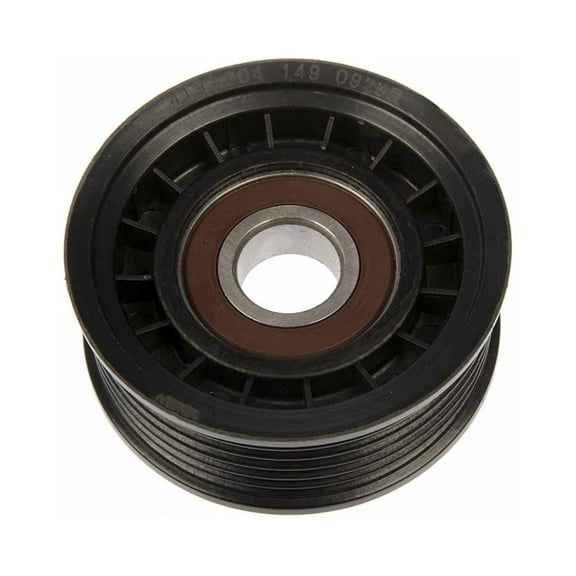 KarParts360 For Ford Focus 2000 01 02 03 2004 Drive Belt Tensioner Pulley | Polyamide | Serpentine Belt Type | Black Color | 6 Groove | 17 Millimeters Inside Diameter | For 10239670, 1753054L10