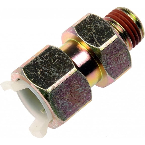 KarParts360 For Ford Freestar 2004 2005 2006 2007 Transmission Line Connector | Steel | Straight Fitting Angle | Thread Sealer Present | Quick Disconnect End 1 | Male Thread End 2 | For F7DZ7D273-AA