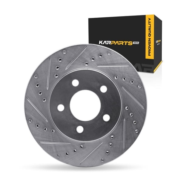 KarParts360 For Ford Mustang 2005 06 07 08 09 2010 Brake Rotor | Silver | 30 Millimeters / 1.18 Inches Nominal Thickness | 293 Millimeters / 11.54 Inches Outside Diameter | 5 Stud/Lug Hole