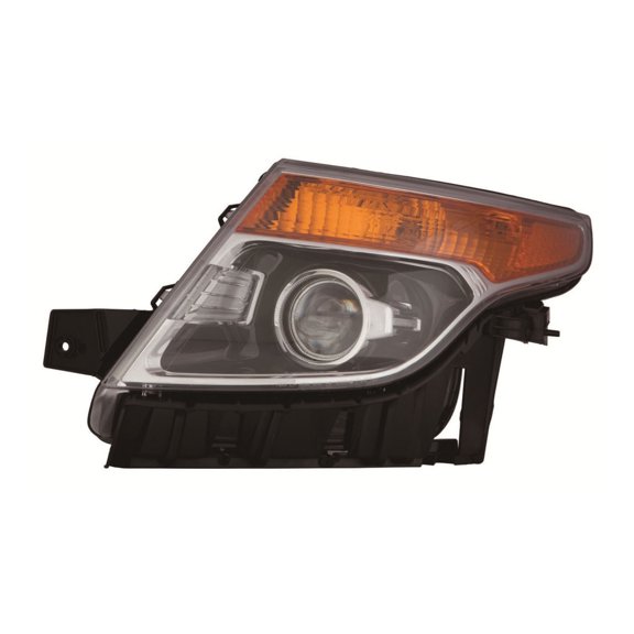 KarParts360 For Ford Police Interceptor Utility 2013 2014 2015 Headlight Driver Side | Excluded Strobe Light | Excluded Logo | With Bulbs | Replacement For FO2502328 | DB5Z13008B