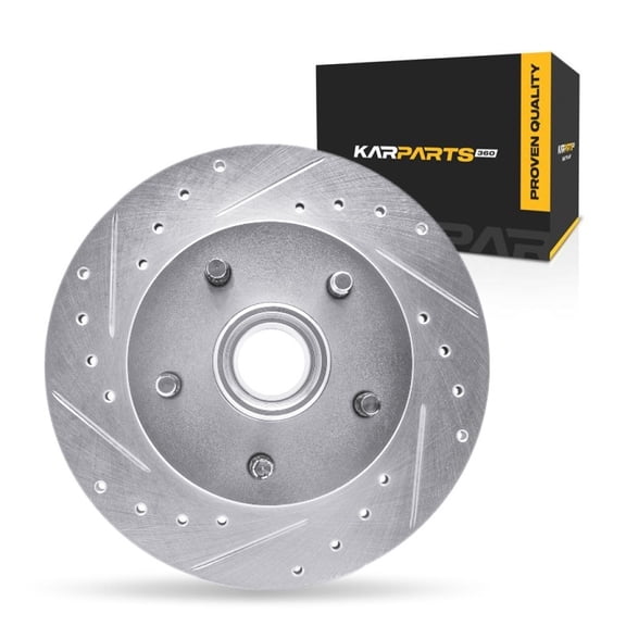KarParts360 For Ford Ranger 1990 91 92 93 1994 Brake Rotor | Silver | 22 Millimeters / 0.87 Inches Nominal Thickness | 261 Millimeters / 10.28 Inches Outside Diameter | 5 Stud/Lug Hole