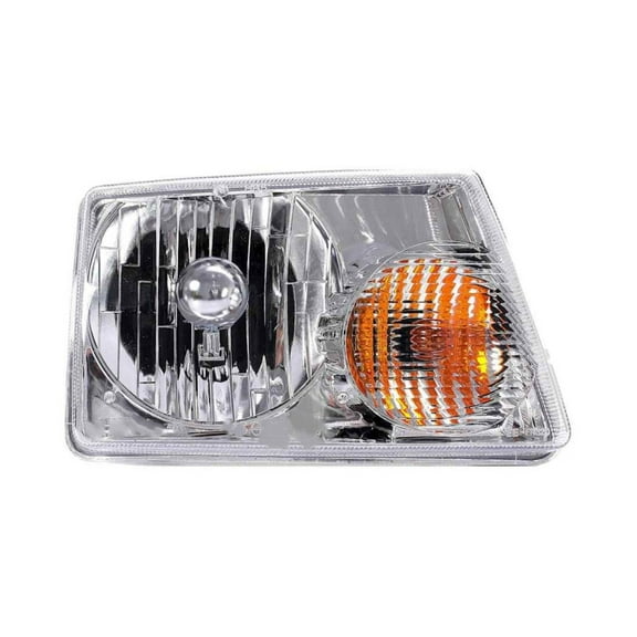 KarParts360 For Ford Ranger 2001 02 03 04 05 2006 Headlight Passenger Side | Clear Lens | Plastic Housing | Plastic Lens Material | 12.8 V | Bulbs Included | Replacement For 1L5Z13008DA, 3L5Z13008BA