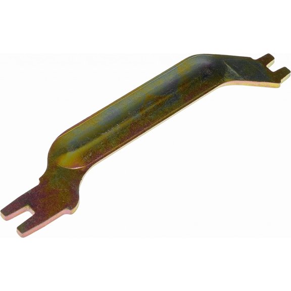 KarParts360 For Ford Ranger/Aerostar 1990 91 92 93 1994 Parking Brake Strut | Yellow Zinc | Steel | 0.28 Inches End 1 Slot Width | 0.25 Inches End 2 Slot Width | For D60Z6A642-A, D6DZ2A642-A