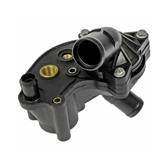 KarParts360 For Ford Ranger/Explorer Sport 2001 Engine Coolant Thermostat Housing | Plastic Material | Black | Gasket | 3 Mounting Hole Quantity | 3 Outlet Port Quantity For YU3Z8A586-AA, F7TZ-8594-A