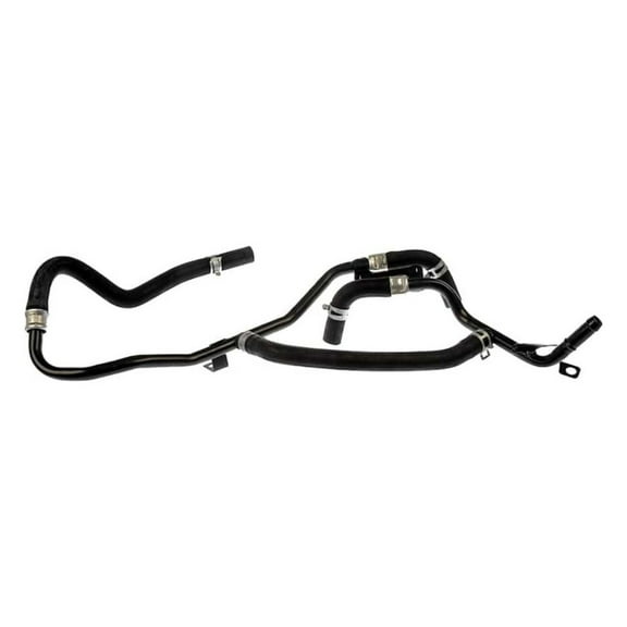 KarParts360 For Ford Taurus 1996 1997 1998 1999 HVAC Heater Hose | Steel/Rubber | Coated Black | Hose End 1, 2 and 3 | Branched Coolant Hose | Replacement For F8DZ18B402AA