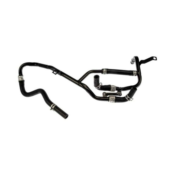 KarParts360 For Ford Taurus 2000 2001 2002 2003 HVAC Heater Hose | Steel/Rubber | Coated Black | Hose End 1, 2 and 3 | Branched Coolant Hose | Replacement For YF1Z18B402AA