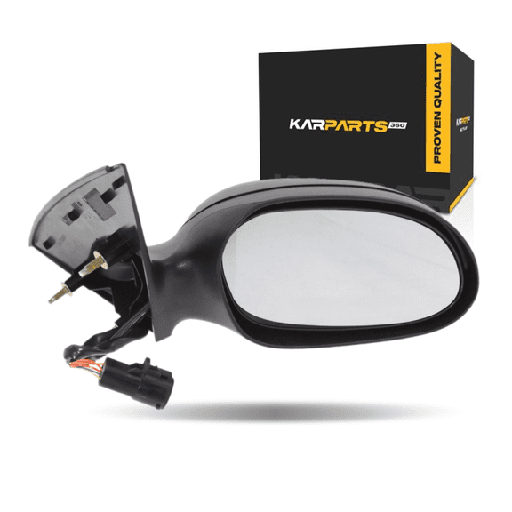 KarParts360 For Ford Taurus 2002 03 04 05 06 2007 Door Mirror Passenger Side | Textured | Black Cap Color | Non-Heated | With Puddle Light | Power | Non-Folding | For FO1321296 | 6F1Z17682A